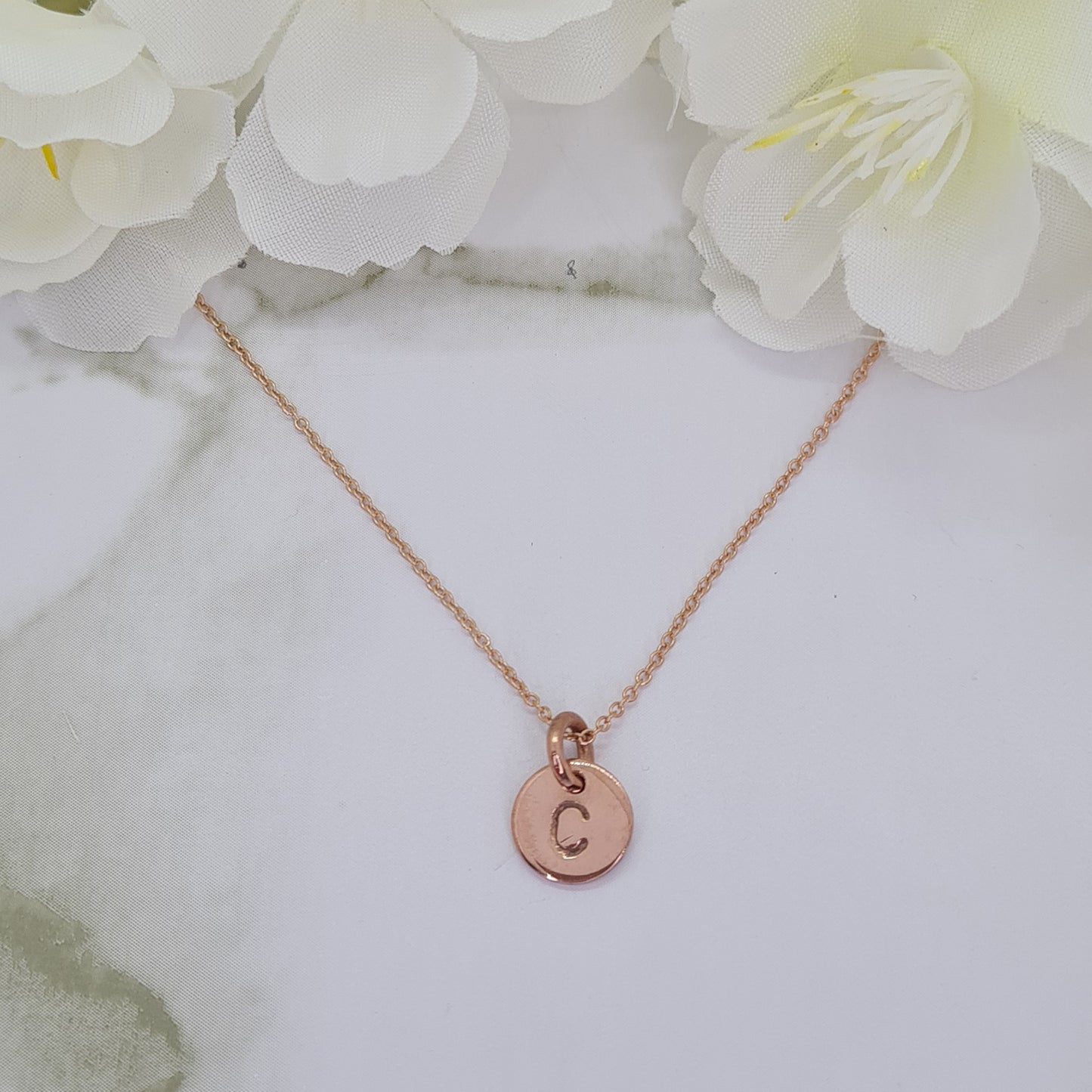Rose Gold plated Mini Letterlik Signet Pendant