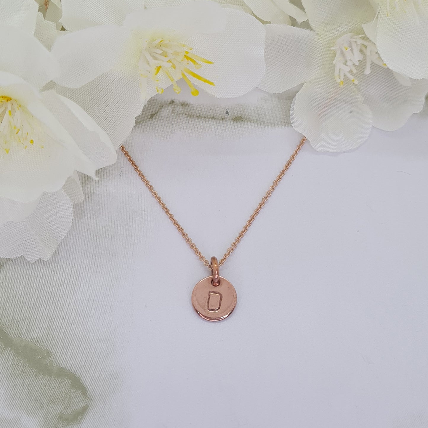 Rose Gold plated Mini Letterlik Signet Pendant