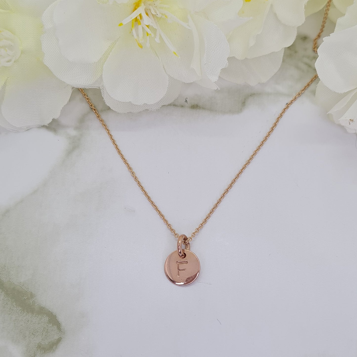 Rose Gold plated Mini Letterlik Signet Pendant