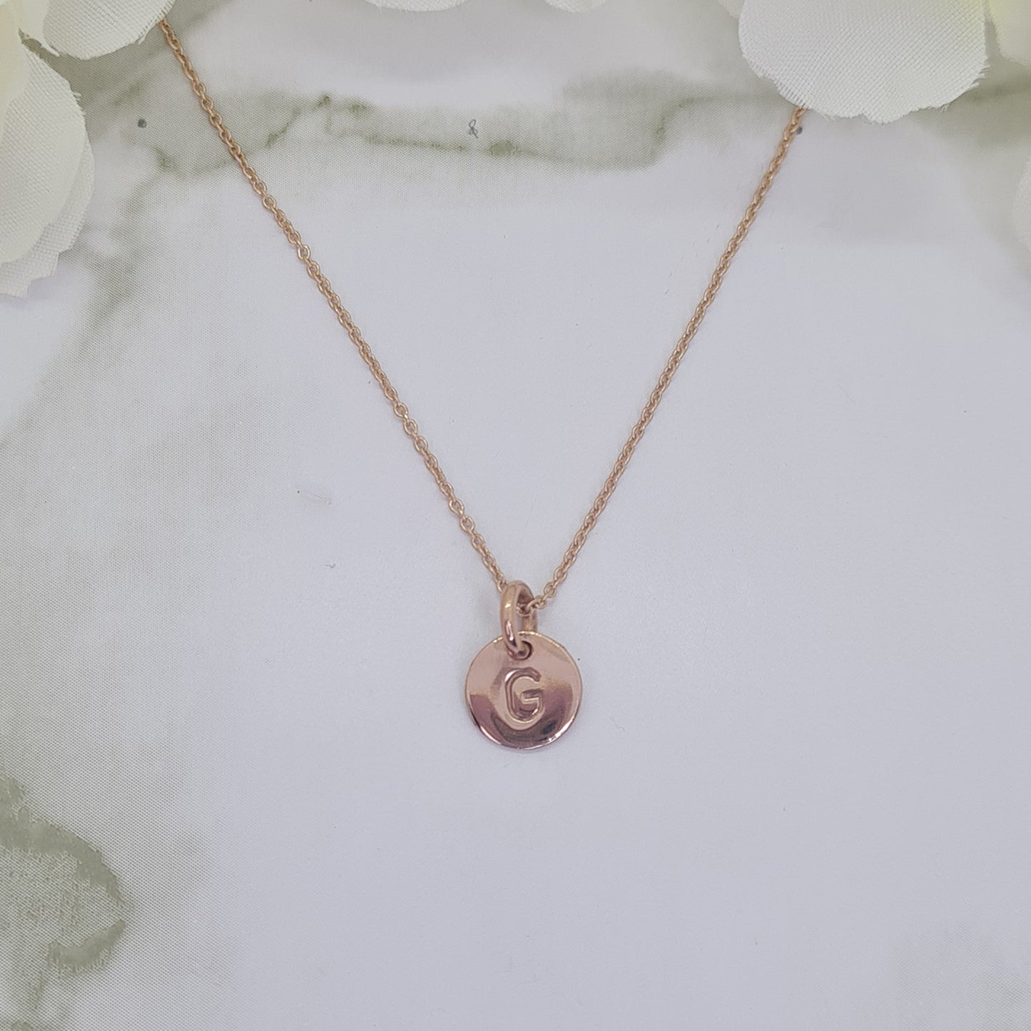 Rose Gold plated Mini Letterlik Signet Pendant