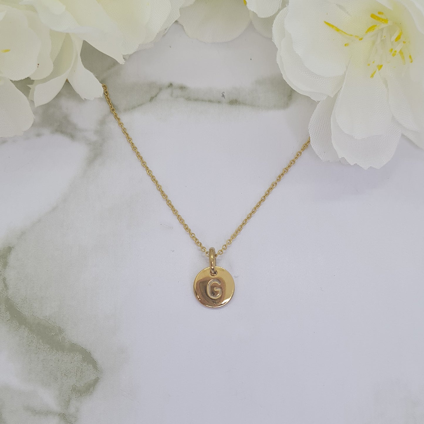 Handcrafted Mini Letterlik Signet Pendant Yellow Gold plated brass medallion