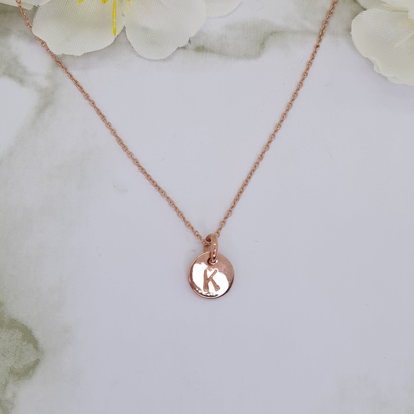Rose Gold plated Mini Letterlik Signet Pendant