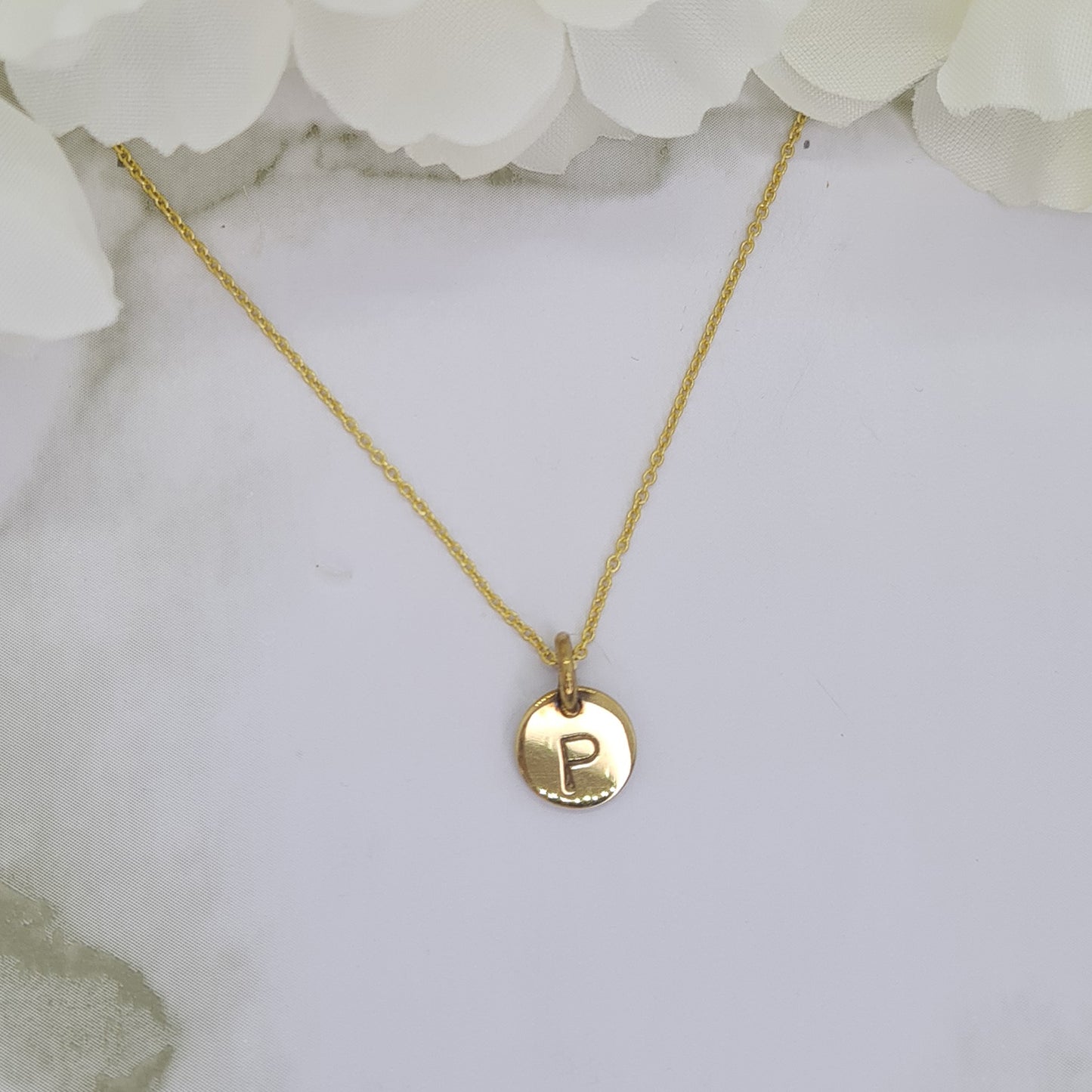 Handcrafted Mini Letterlik Signet Pendant Yellow Gold plated brass medallion