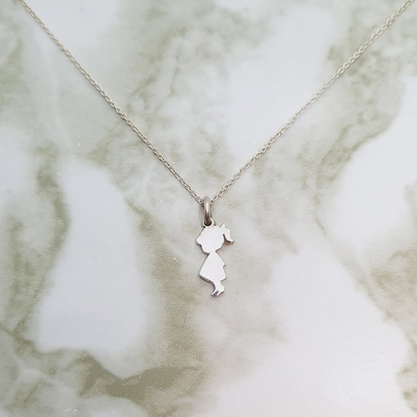 Handcrafted Sterling Silver Boy or Girl Necklace