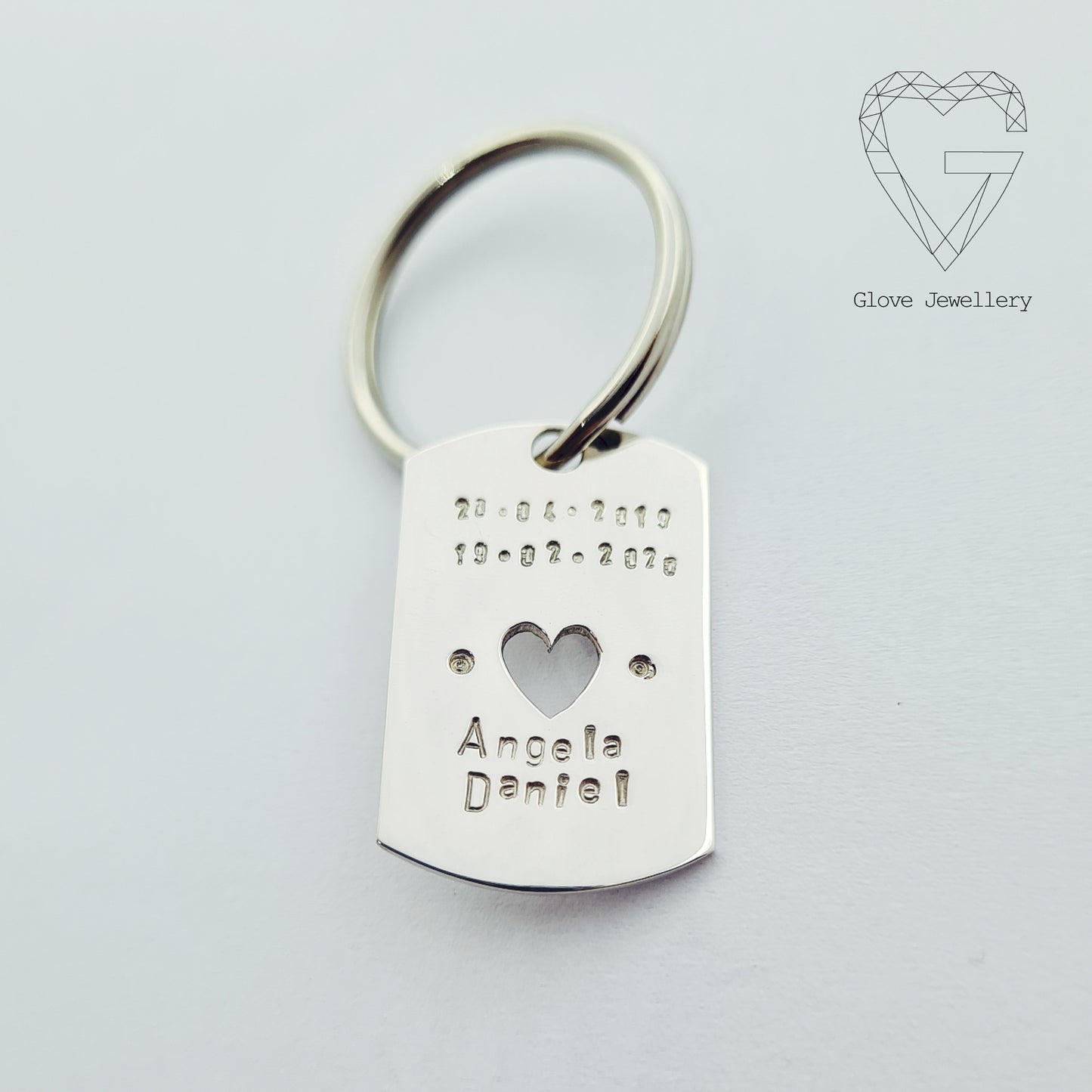 Handcrafted Sterling Silver Custom Key Ring