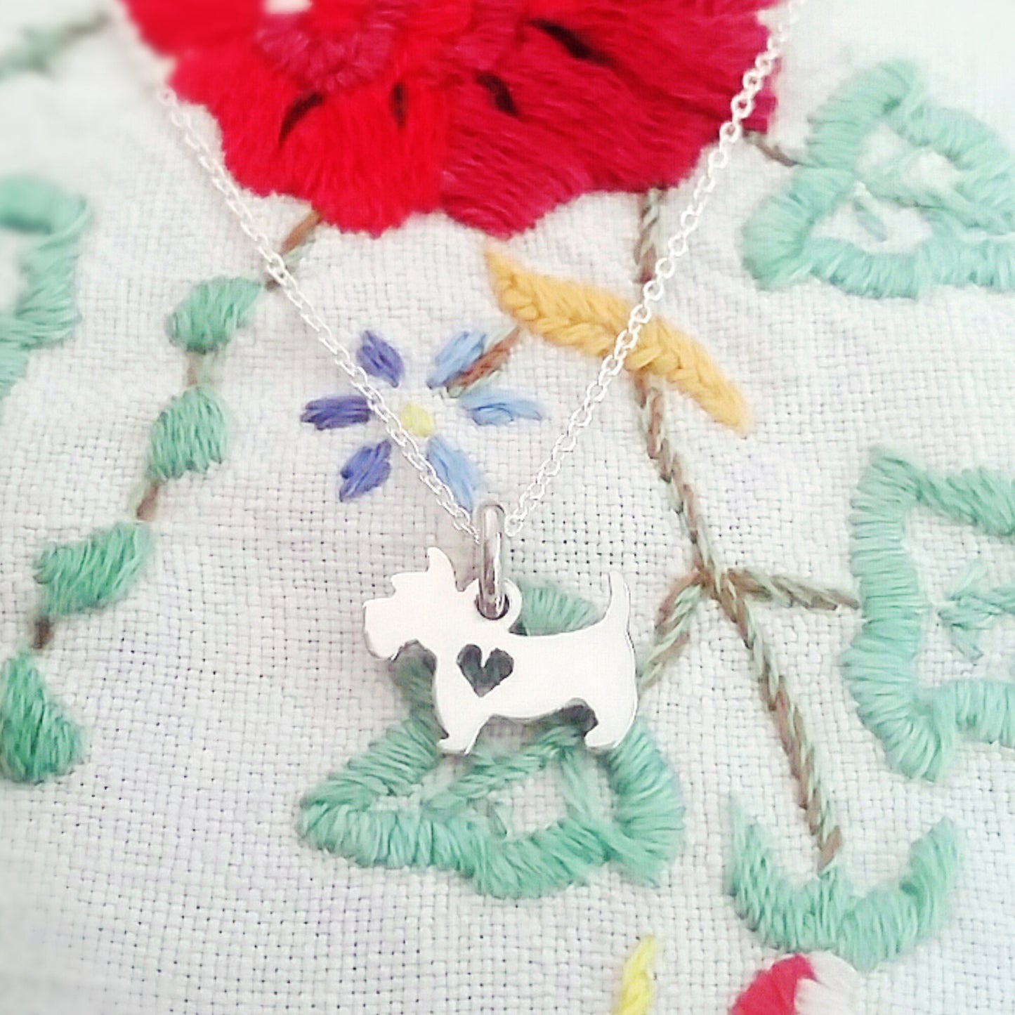 Handcrafted Sterling Silver Scotty Necklace