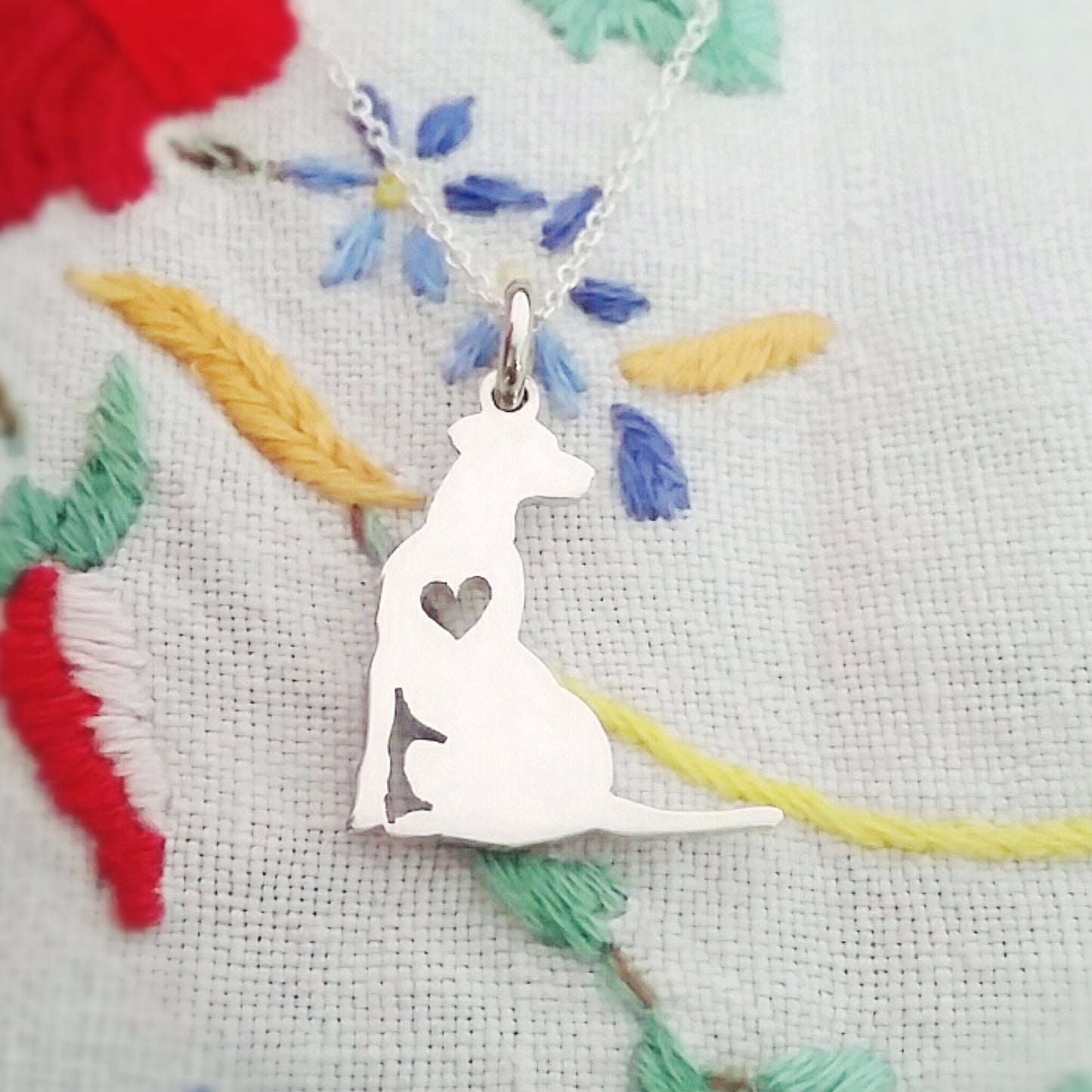 Handcrafted Sterling Silver Rhodesian Ridgeback Necklace