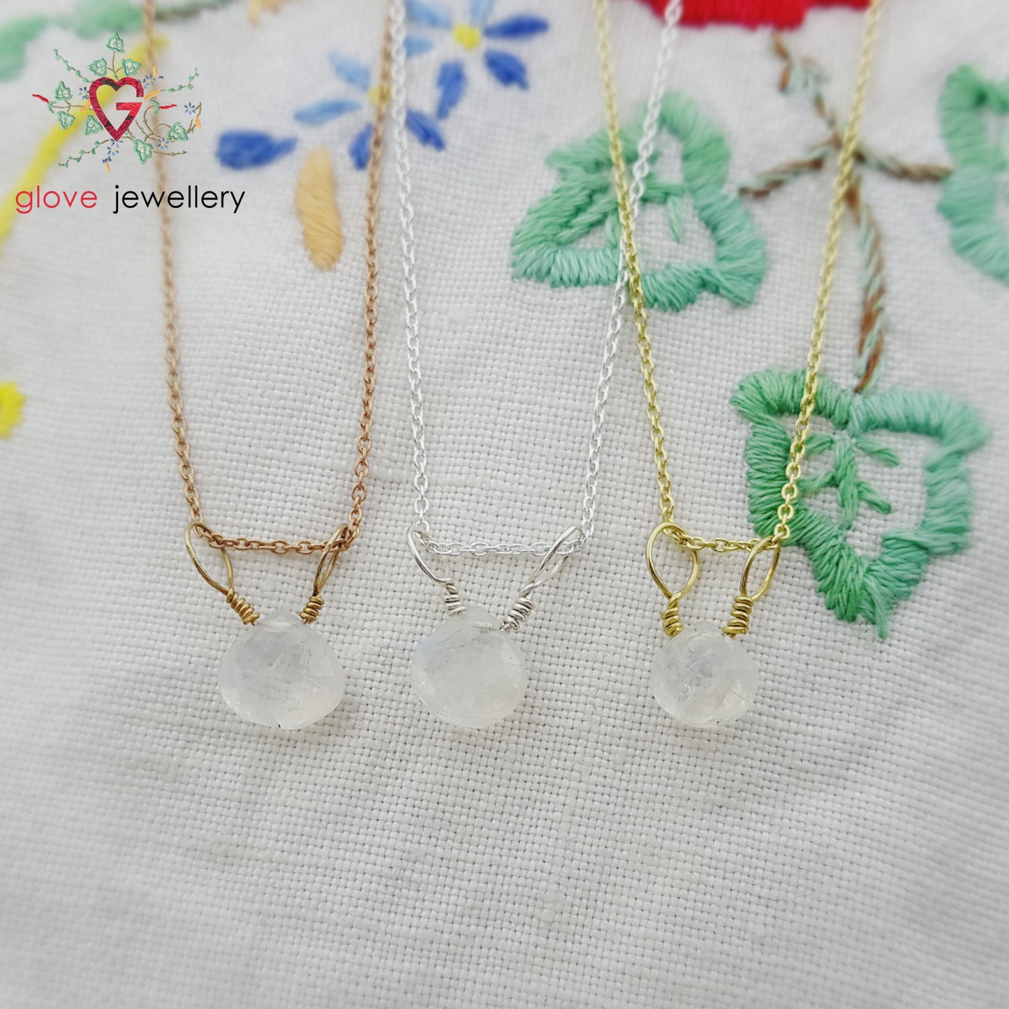 Handcrafted Moonstone Sterling Silver Necklace