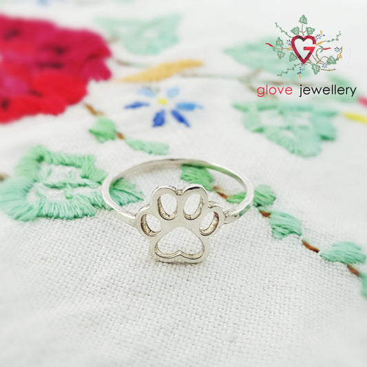 Handcrafted Sterling Silver Paw Ring