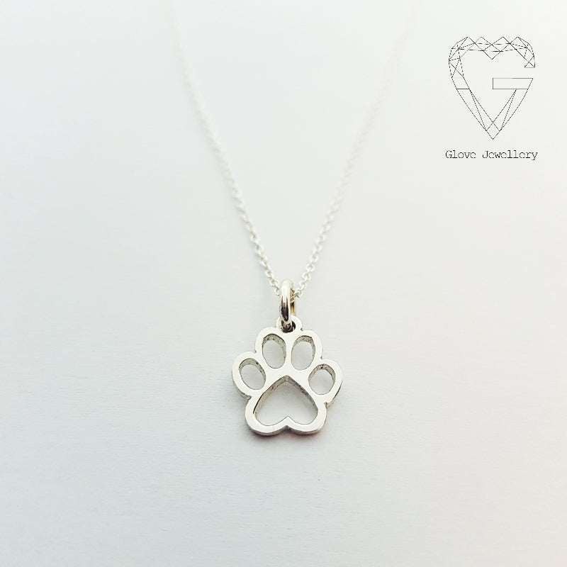 Handcrafted Sterling Silver Paw Necklace