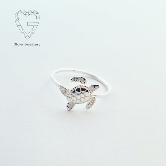 Handcrafted Sterling Silver Turtle Ring
