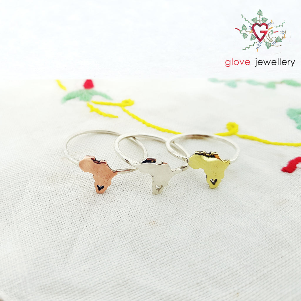 Sterling Silver Africa ring