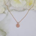 Rose Gold plated Mini Letterlik Signet Pendant