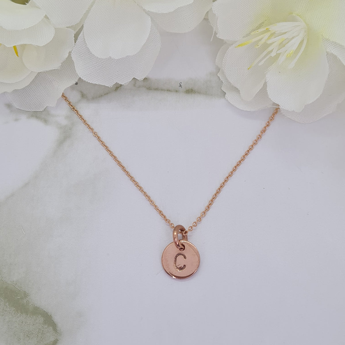 Rose Gold plated Mini Letterlik Signet Pendant