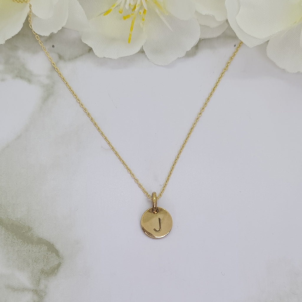 Handcrafted Mini Letterlik Signet Pendant Yellow Gold plated brass medallion