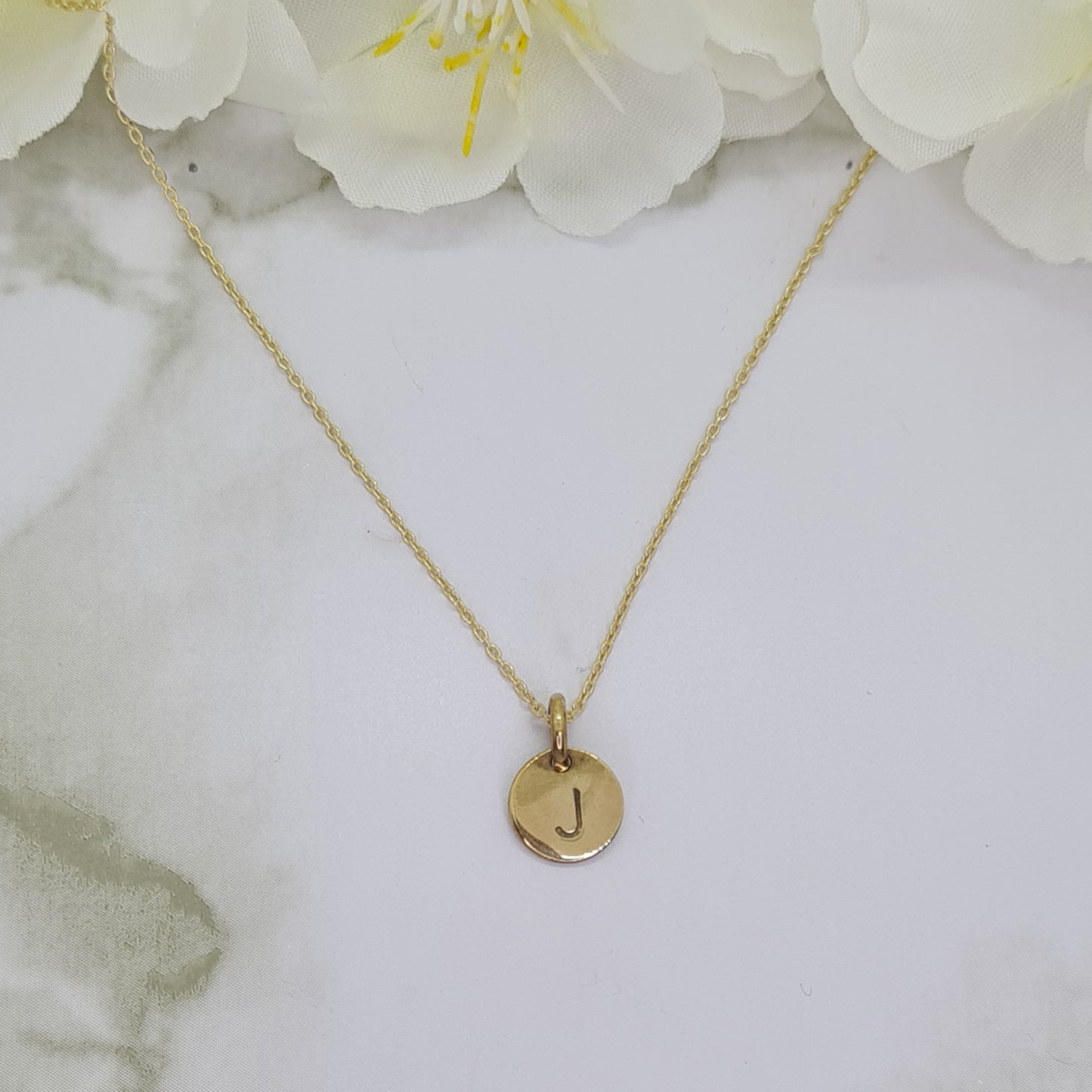 Handcrafted Mini Letterlik Signet Pendant Yellow Gold plated brass medallion