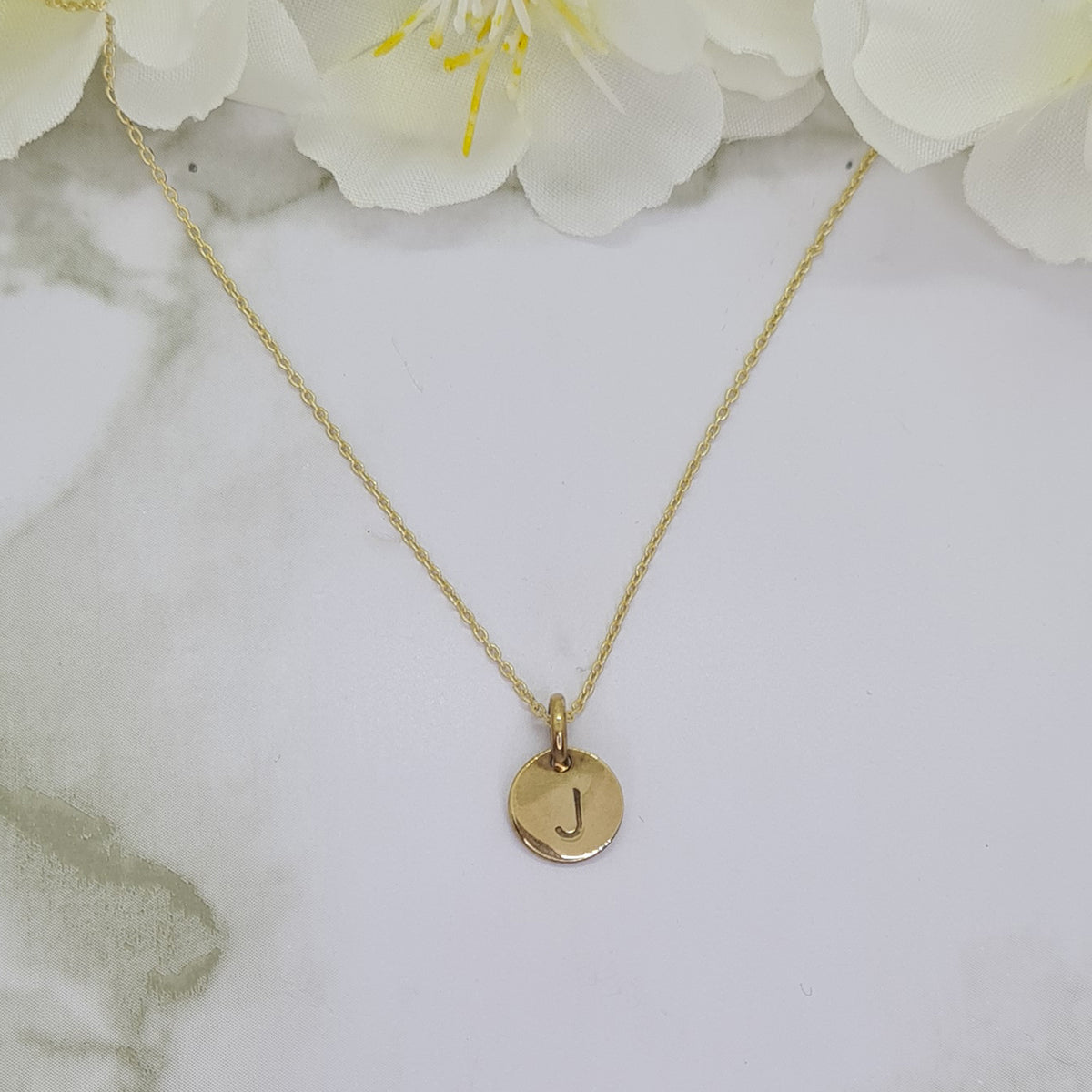 Handcrafted Mini Letterlik Signet Pendant Yellow Gold plated brass medallion