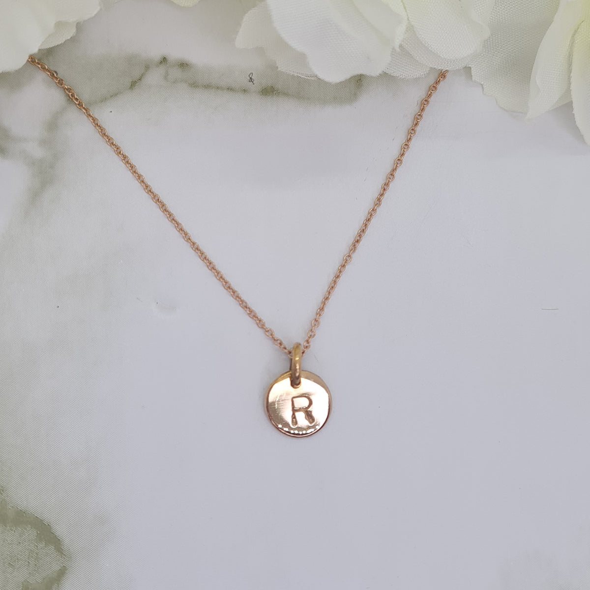 Rose Gold plated Mini Letterlik Signet Pendant