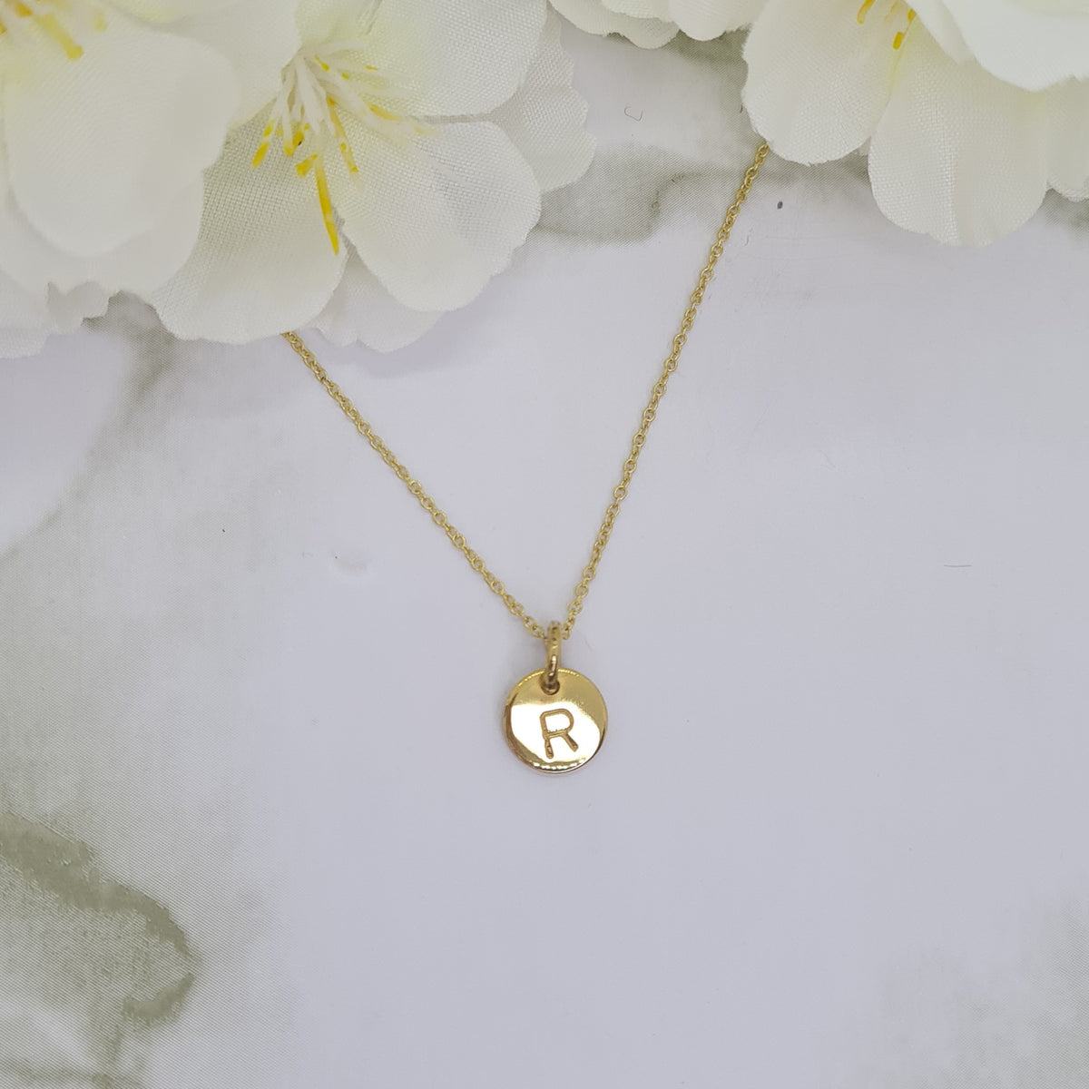 Handcrafted Mini Letterlik Signet Pendant Yellow Gold plated brass medallion