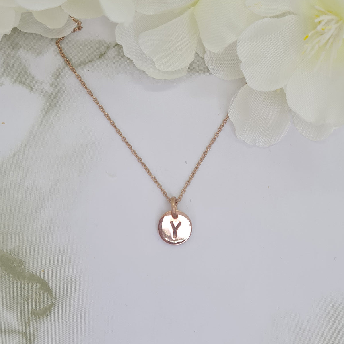 Rose Gold plated Mini Letterlik Signet Pendant