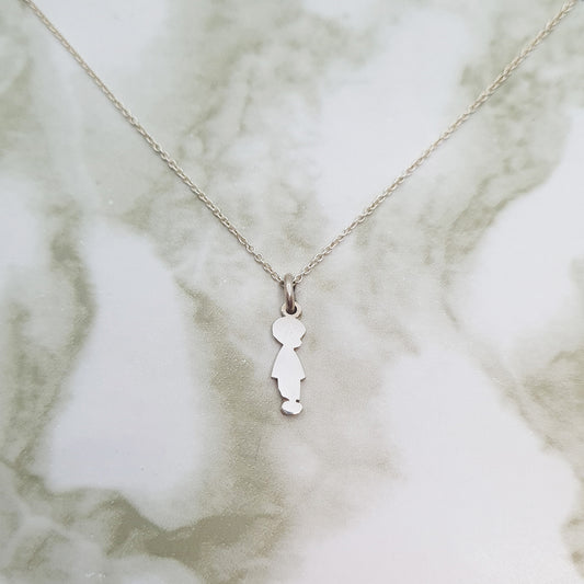 Handcrafted Sterling Silver Boy or Girl Necklace