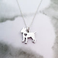 Handcrafted Sterling Silver Bull Terrier Necklace