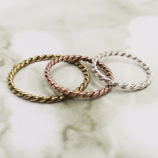 Handcrafted Twisty Ring