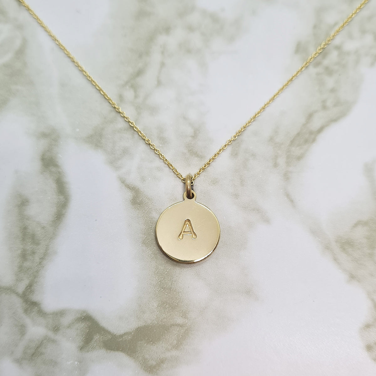 Handcrafted Maxi Letterlik Signet Pendant Yellow Gold plated brass medallion